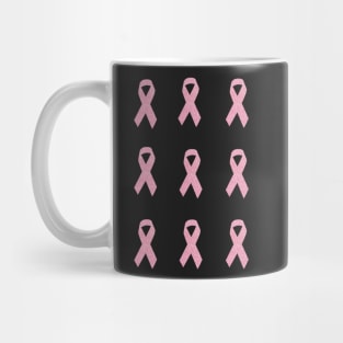 Pink Faux Glitter Awareness Ribbon Pack Mug